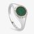 Clogau Silver & 9ct Rose Gold Reflections Of Padarn Malachite Ring 3SMCH0753-P