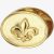 Story Gold Plated Oval French Lily 5008861