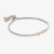 Nomination Milleluci Rose Gold Finish Infinity Toggle Pave Half Bangle 028004/024