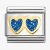 Nomination CLASSIC Double Blue Glitter Heart Charm 030220/11