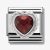 Nomination CLASSIC Silvershine Faceted Hearts Fancy Red Cubic Zirconia Charm 330603/005