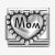 Nomination CLASSIC Silvershine Silver Beaded Heart Mom Charm 330101/79