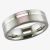 GETi 7mm Matte Polished Double Groove Engraved Ring 2208GP 7C ENG V