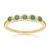 Classic Round Emerald Five Stone Eternity Ring in 9ct Yellow Gold