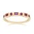 Classic Ruby Eternity Ring in 9ct Yellow Gold