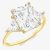 9ct Yellow Gold 3-Stone Crystal Ring (R) 1.84.5109 R