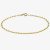 9ct Yellow Gold Diamond Cut Forzatina Chain Bracelet 1.29.0061