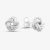 Silver Textured Knot Stud Earrings 8-55-6429