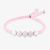 Rosa Lea Pink Cord Cube Toggle Bracelet AM-2THB034004