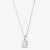 Starbright Silver 7mm Four Claw Square-cut Cubic Zirconia Pendant E304P-7x7M 3A