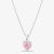 Starbright Sterling Silver Heart Shaped Cubic Zirconia Halo Pendant Necklace THB-03P PK