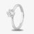 Starbright Silver 6mm Six Claw Round Cubic Zirconia Ring E3227(6M) 3A (58)