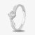 Starbright Silver Four Claw Twist Round Cubic Zirconia Ring R193 3A (56)