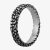 Bourne and Wilde Mens Oxidised Narrow Abstract Reptile Ring STR-481-01 64