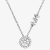 Michael Kors Premium Sterling Silver Clear Cubic Zirconia Pave Logo Necklace MKC1208AN040