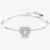 Swarovski Hyperbola Rhodium Plated White Heart Bangle 5684385