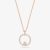 Swarovski Creativity Rose Gold Tone Circle Pendant 5202446