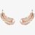 Swarovski Nice Rose Gold Plated Feather Stud Earrings 5663490