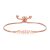 Rose Gold Plated Sister Bracelet Created with Zircondia® Crystals