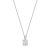 9ct White Gold Spherical Sensible Cubic Zirconia Claw Set Pendant