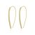 Gold Plated Thread Earrings Created with Zircondia® Crystals