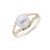 9ct Yellow Gold Textured Pearl Ring