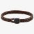 BOSS Seal Brown Leather Braided Bracelet 1580048M