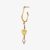 Maanesten Heart Chakra Gold Plated Single Dropper Earring 9825A