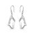 Sterling Silver Icecube Drop Earrings Created with Zircondia® Crystals