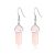 Rose Quartz Gemstone Drop Earrings