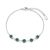 Inexperienced Crystal Chain Bracelet Created with Zircondia® Crystals