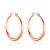 Rose Gold Plated 25mm Hoop Earrings