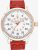 Minster 1949 Mens Bradnor Red Leather Strap Watch MN02WHRG10