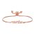 Rose Gold Plated Auntie Bracelet Created with Zircondia® Crystals