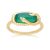 ECFEW™ Chalcedony Snake Ring in Gold Plated Sterling Silver