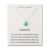 Artificial Turquoise Necklace with Quote Card