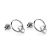 Orphelia ‘Antoine’ WoMens 925 Sterling Silver Stud Earrings – ZO-7503 – One Size