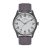 Elevon Mens Crosswind Canvas-Overlaid Leather-based-Band Watch w/ Date – Gray Steel – One Measurement