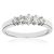 Diamant L’Eternel Womens 9ct White Gold 0.33ct Diamond Graduated Eternity Ring – Size O