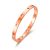 Rose Gold Plated Stainless Steel Star Bangle (7 Inch)