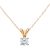 Diamant L’Eternel Womens 9ct Yellow Gold Ladies 25pt Single Stone Diamond Pendant + 18″ Trace Chain – One Size