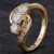 Pre-Owned 14ct Yellow Gold Cubic Zirconia Three Stone Ring 4109027