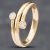 Pre-Owned 9ct Yellow Gold Cubic Zirconia Crossover Two Stone Ring 41102126