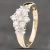 Pre-Owned 9ct Yellow Gold 0.50ct Diamond Flower Cluster Ring 4112603