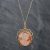 Pre-Owned Vintage 9ct Yellow Gold Cameo Large Oval Pendant & 18 Inch Curb Chain 41141736