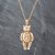 Pre-Owned 9ct Yellow Gold Cubic Zirconia Teddy Bear Pendant & 20 Inch Belcher Chain 41141787