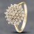 Pre-Owned 9ct Yellow Gold 0.50ct Brilliant Cut Diamond Round Cluster Ring 41382085