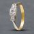 Pre-Owned Antique Yellow Gold Good Minimize Diamond 3 Stone Ring 41382226