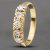 Pre-Owned 18ct Yellow Gold Brilliant Cut Diamond Five Stone Ring 41481610