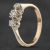 Pre-Owned Vintage Yellow Gold Three Stone Ring 4158290